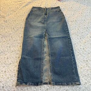 H&M high-waisted denim skirt